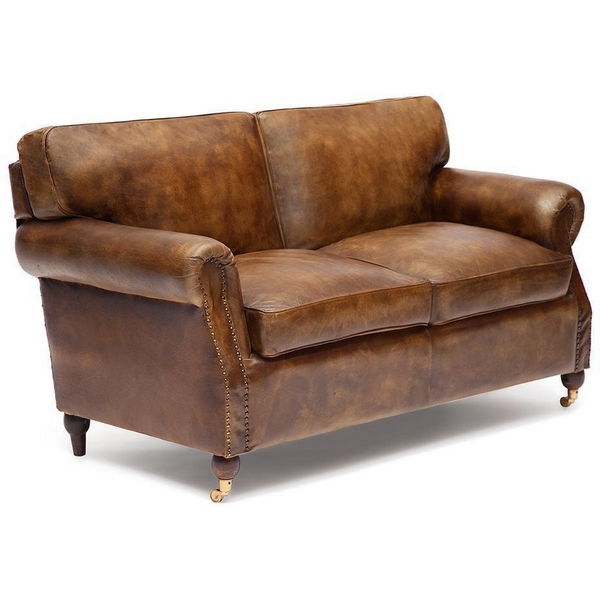 Диван 2-х местный BRONCO ( mod. ) Античный темный (кожа буйвола) Tetchair 9394 10305