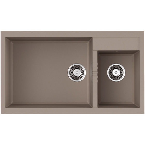 Мойка Omoikiri Tedori 86-2-LB-SA Tetogranit/бежевый 4993934