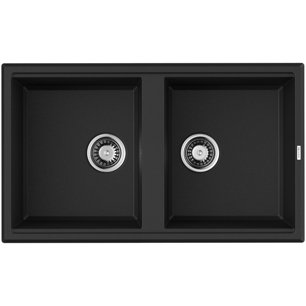 Мойка Omoikiri Tedori 86-2-BL Tetogranit/черный 4993924