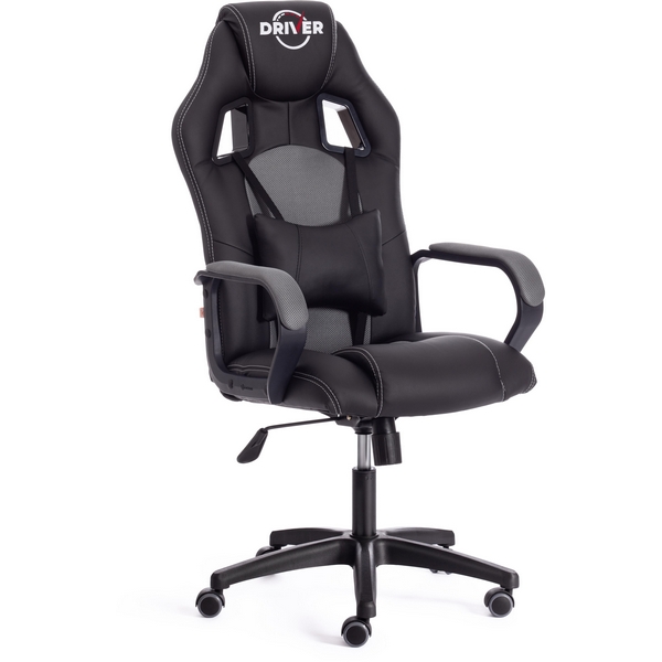 Кресло офисное с шириной сиденья 55 см DRIVER (22) Tetchair (черный,серый). 19298