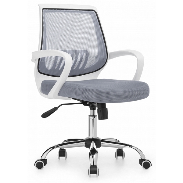Кресло офисное - стул компьютерный с подлокотниками Woodville Ergoplus light gray / white 15209