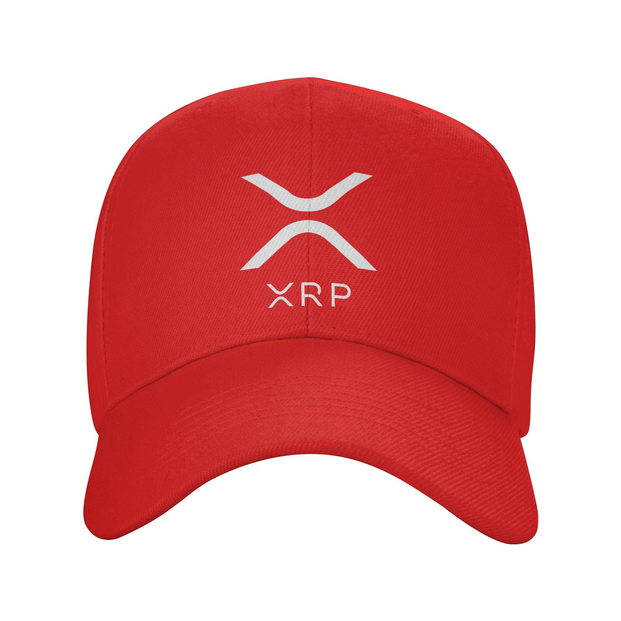 Оригинальная Бейсболка XRP Ripple Повседневная Унисекс Подростковая Тракерная Кепка Дропшиппинг Дизайн Для улицы Тренажерного зала Бейсболки Подарок One Size red Lola CAP