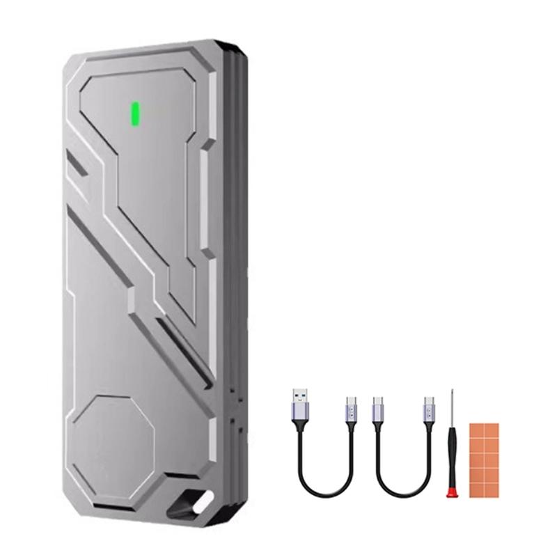 Корпус NVMe SSD для хранения SSD с расширением 4 ТБ, быстрая передача данных USB3.2 10 Гбит/с для работы, командировки 1 gray Cheese Bread Ball