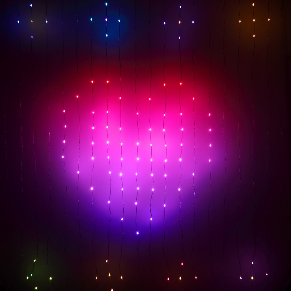 Гирлянда светодиодная умная Занавес RGB 2x2 м управление смартфоном ЭРА ERASG -02
