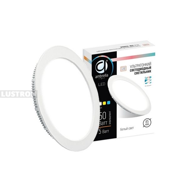 Встраиваемый светодиодный светильник Ambrella Led Present Plastic 300054