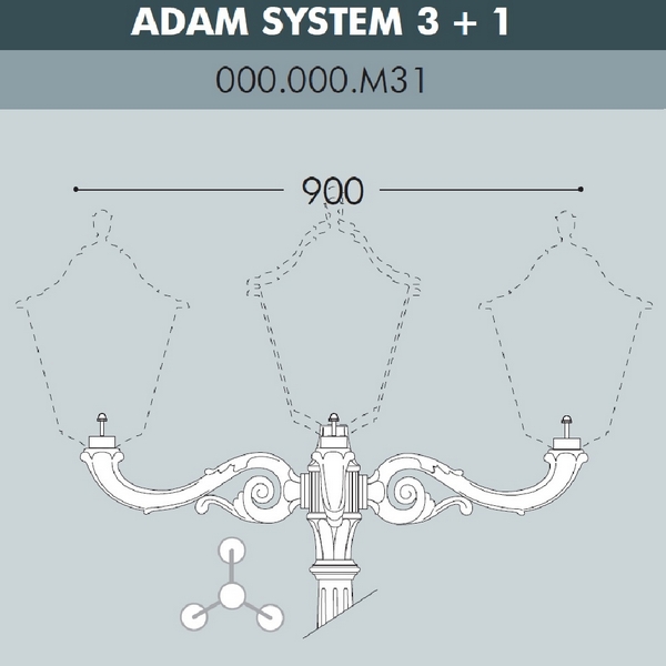 Консоль Fumagalli Adam 000.000.M31.A0