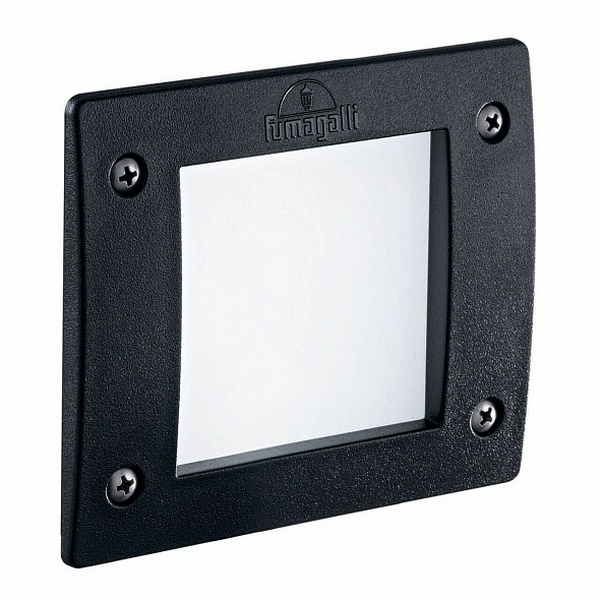 Встраиваемый светильник уличный светодиодный PT1 IP66 Ideal Lux LETI FI SQUARE NERO LETI PT1 SQUARE NERO