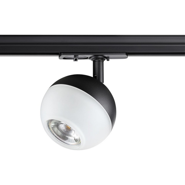 Светильник трековый однофазный трехжильный IP20 9W 220V NT22 081 черный Novotech Garn 370823