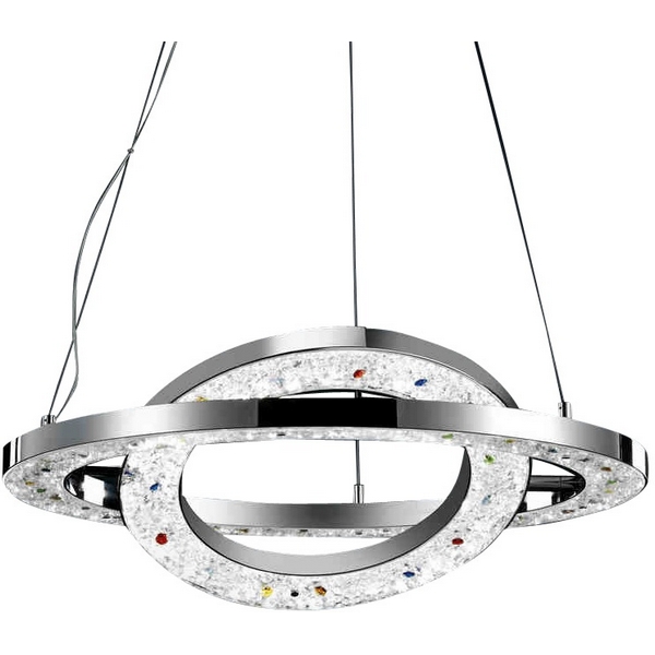Подвесной светильник светодиодный MD1103008-384A chrome/white Illuminati 1103008