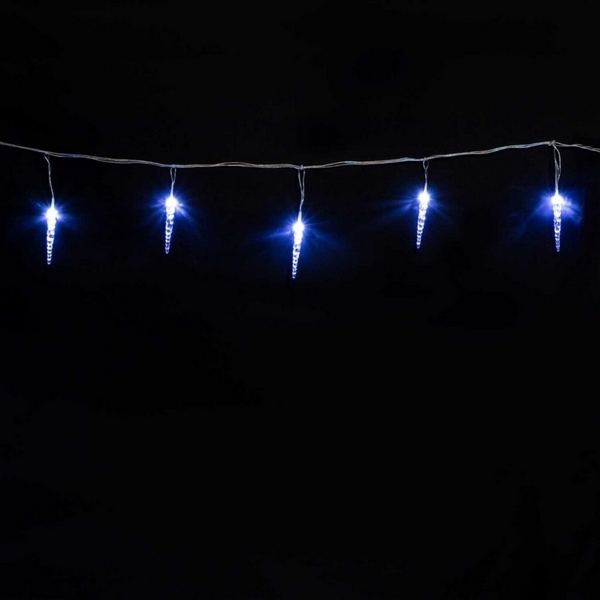 Гирлянда 4м Белые 12см 24В, 16LED, Провод Прозрачный ПВХ, IP54 Laitcom Сосульки IC12.16-10-1W