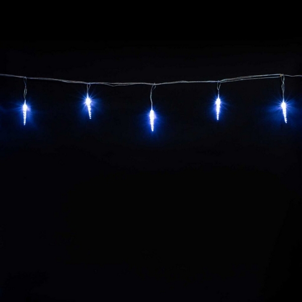 Гирлянда 4м Белые 9см 24В, 16LED, Провод Прозрачный ПВХ, IP54 Laitcom Сосульки IC9.16-10-1W