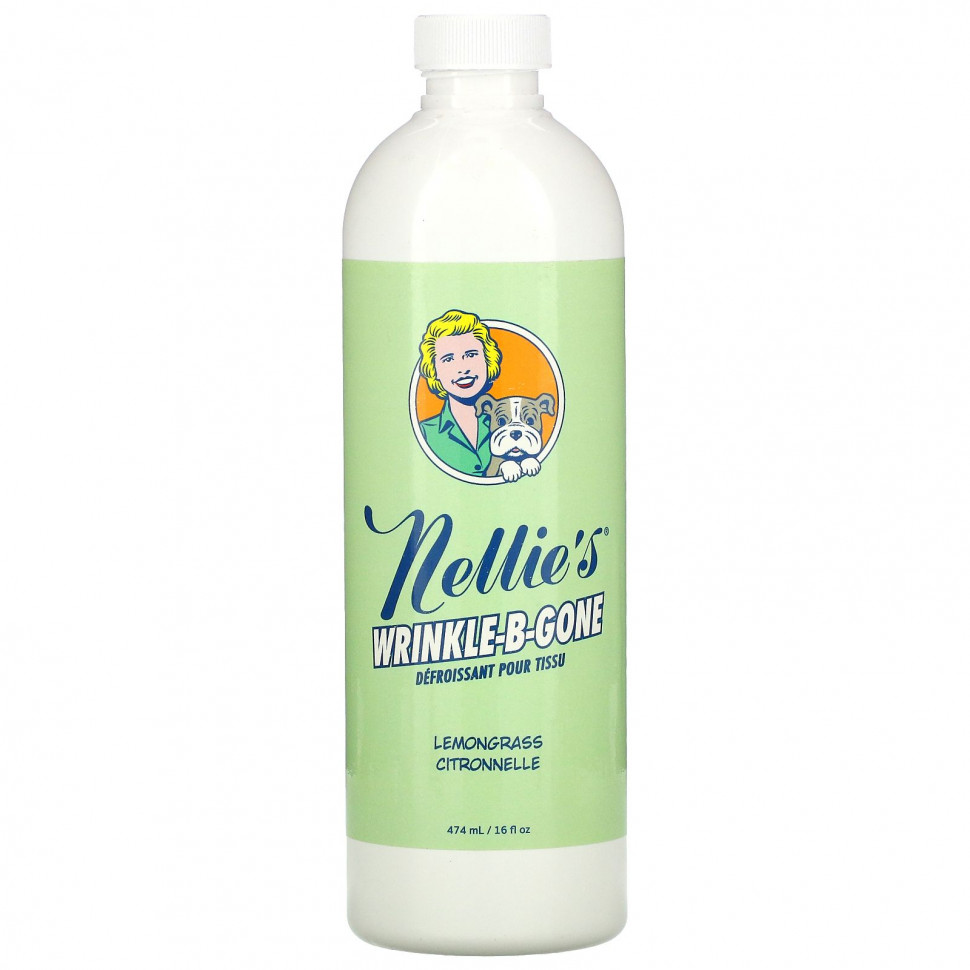 Nellie's, Wrinkle-B-Gone, лемонграсс, 474 мл (16 жидк. унций) Нэллис Ол Нэчурал NEA-00168