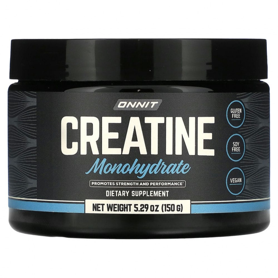 Onnit, Моногидрат креатина, 150 г (5,29 унции) Оннит ONT-01562