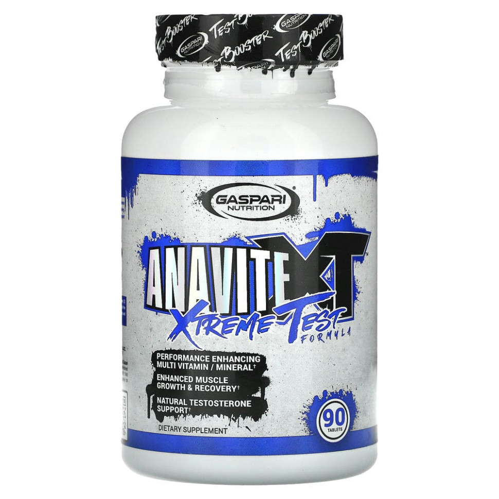 Gaspari Nutrition, Anavite Xtreme Test Formula`` 90 таблеток Гаспари Нутришэн GSN-03229