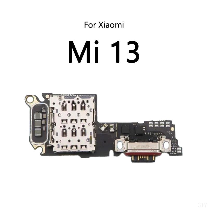 USB Charging Dock Port Socket Jack Connector Charge Board Flex Cable For Xiaomi Mi 13 Pro For Mi 12 gray Electronic Repair Parts
