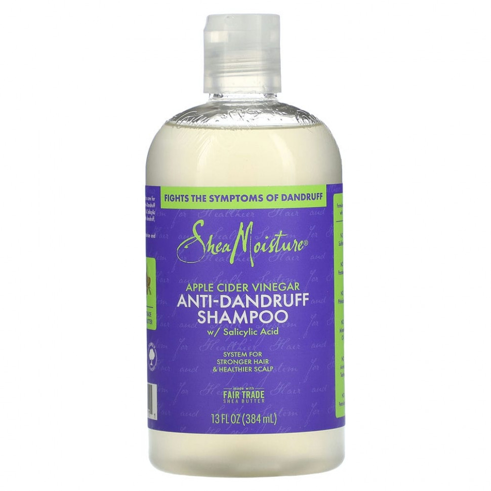 SheaMoisture, Шампунь против перхоти, яблочный уксус, 384 мл (13 жидк. Унций) SMT-02311