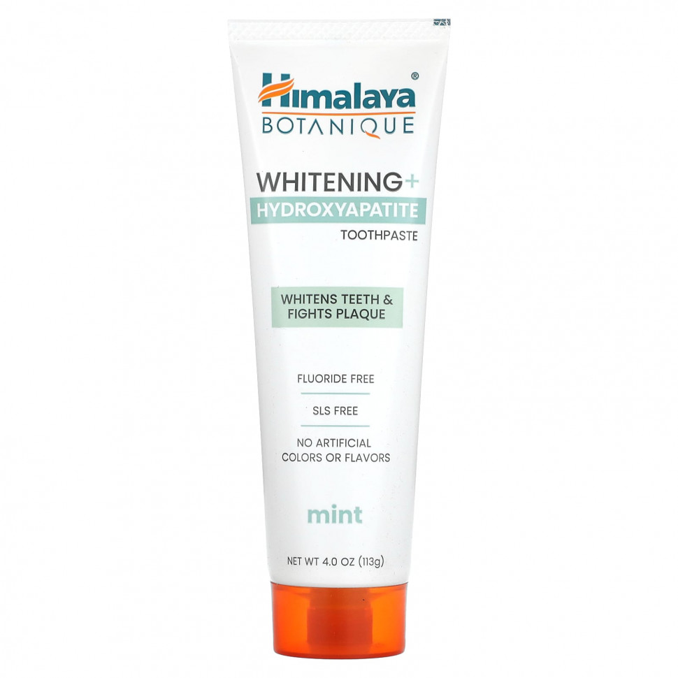 Himalaya, Отбеливающая зубная паста с гидроксиапатитом, мята, 113 г (4 унции) HIM-99146