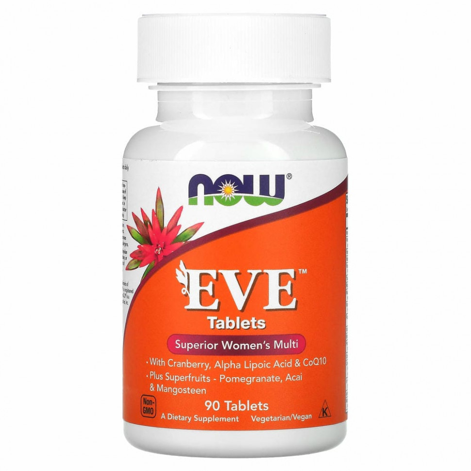 NOW Foods, Ева, улучшенные женские мультивитамины, 90 таблеток NOW-03796