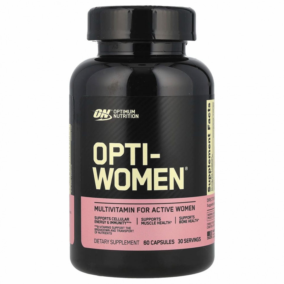 Optimum Nutrition, Opti-Women, 60 капсул Оптимум Нутришэн OPN-02450