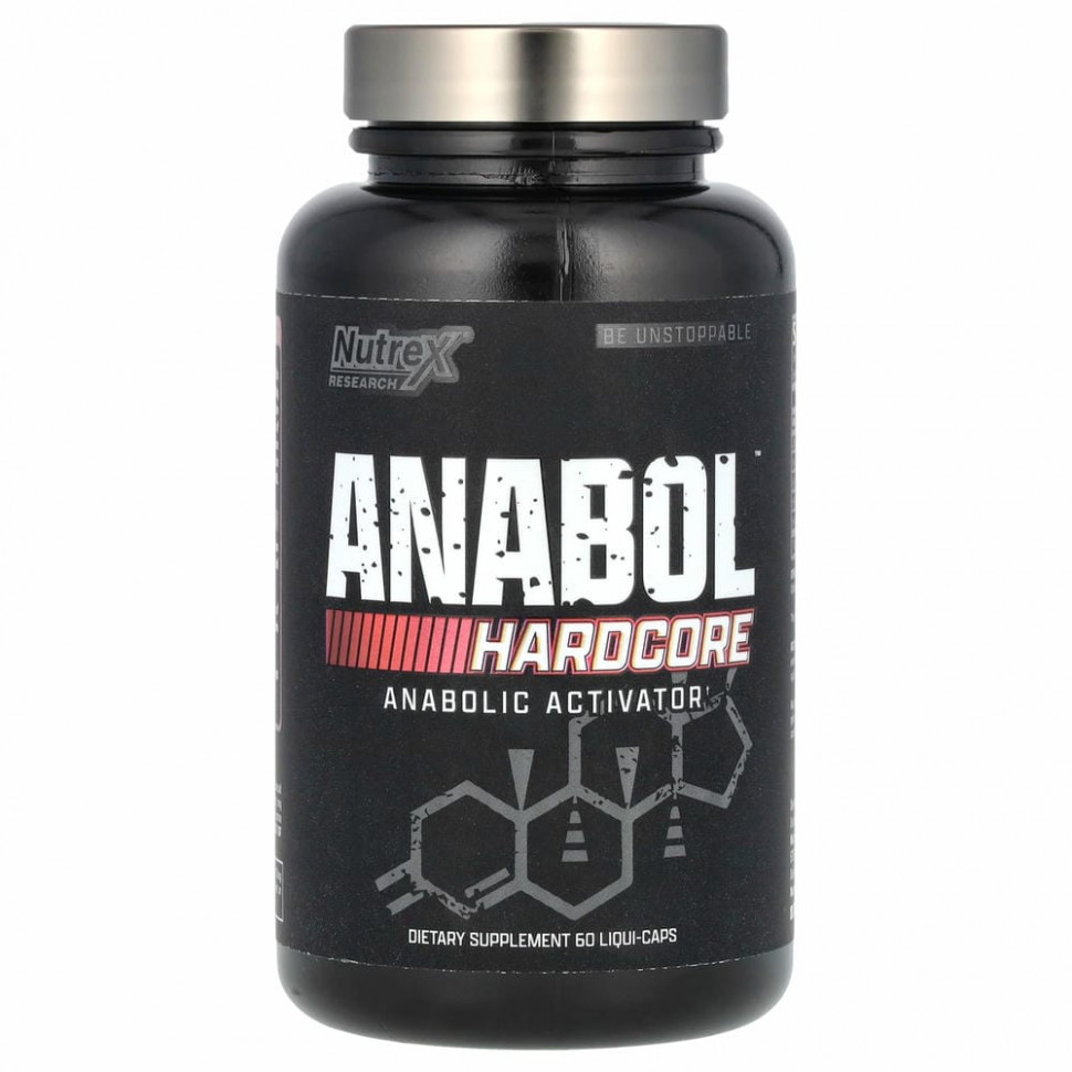 Nutrex Research, Anabol Hardcore, 60 жидких капсул Нутрекс Ресерч Лаб NRX-75587