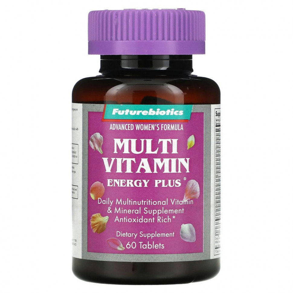 FutureBiotics, Advanced Women's Formula, мультивитамины Energy Plus, 60 таблеток Фьючербайотикс FBS-00048