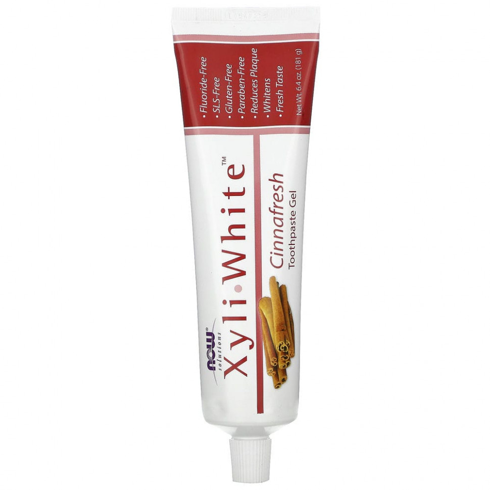 NOW Foods, Освежающая зубная гель-паста Xyliwhite, 6,4 унции (181 г) NOW-08092