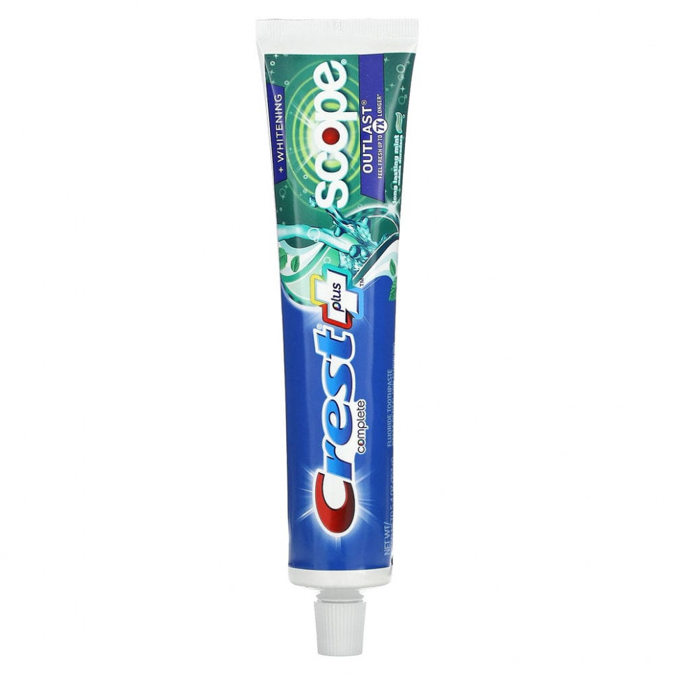 Crest, Complete, Scope, Outlast Plus Whitening, зубная паста с фторидом, мята, 153 г (5,4 унции) CRR-90785
