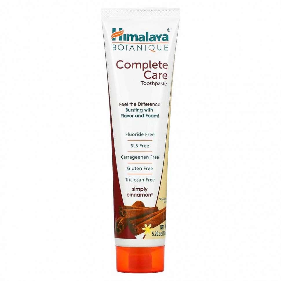 Himalaya, Зубная паста для полного ухода за зубами, Simply Cinnamon, 5,29 унций (150 г) Хималая Хербал Хэлскэр HIM-20026