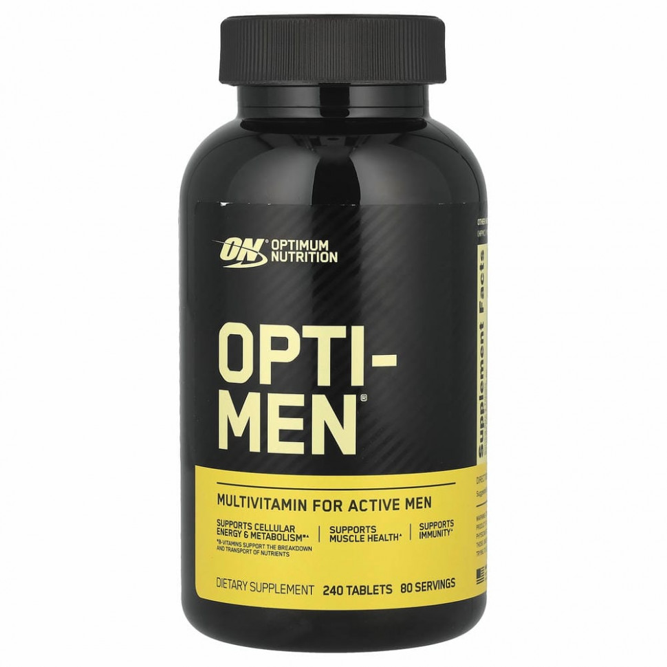 Optimum Nutrition, Opti-Men, 240 таблеток Оптимум Нутришэн OPN-05249