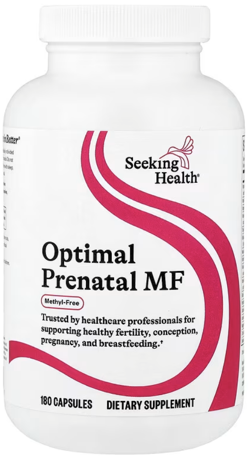 Seeking Health, Optimal Prenatal, безметила, 180 вегетарианских капсул SKH-52154