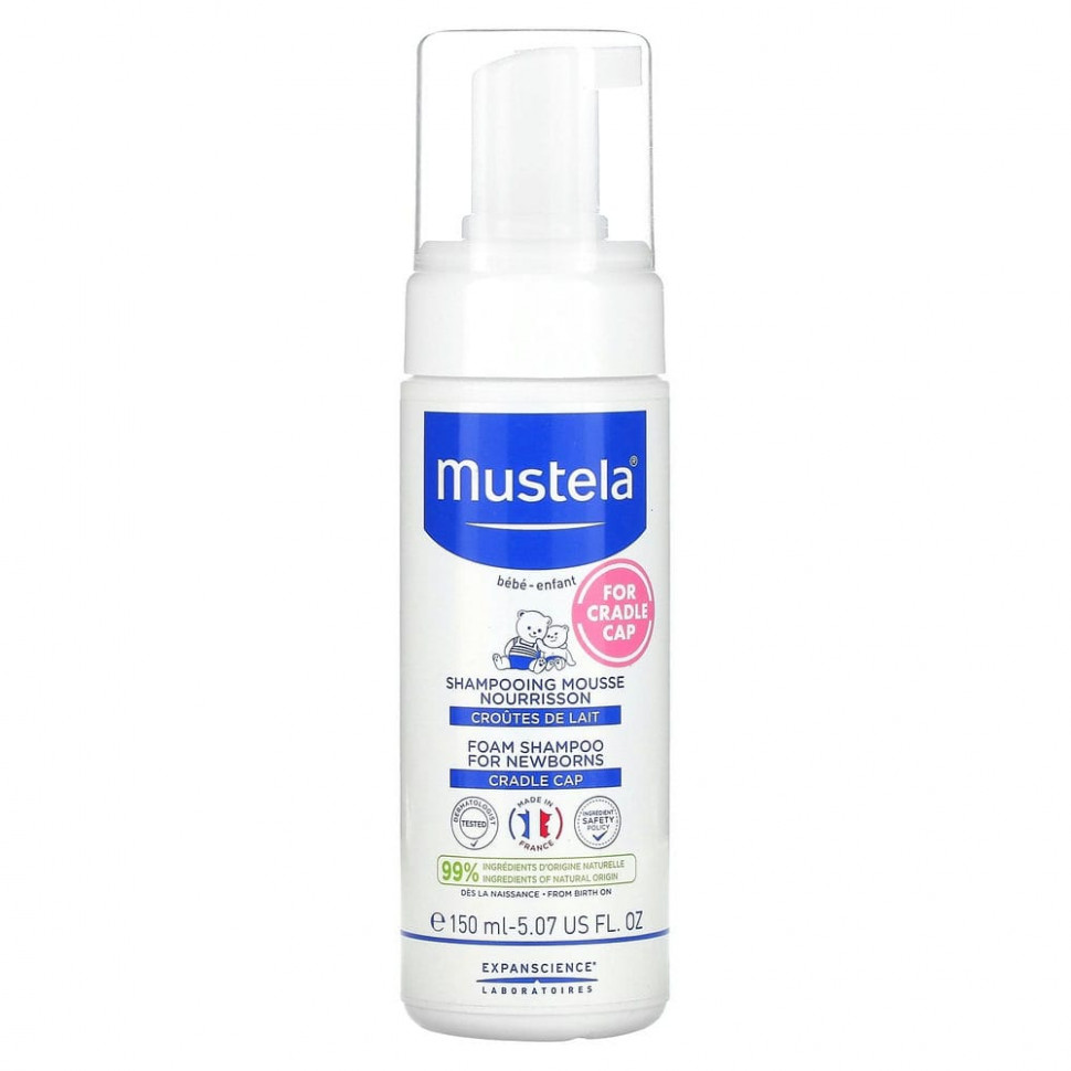 Mustela, шампунь-пенка для новорожденных, 150 мл (5,07 жидк. унции) MTL-03440