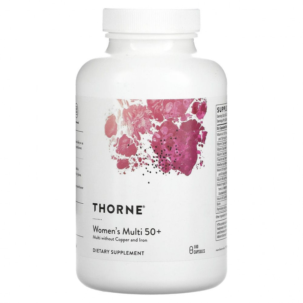 Thorne Research, мультивитамины для женщин старше 50 лет, 180 капсул Торн Ресерч THR-01131