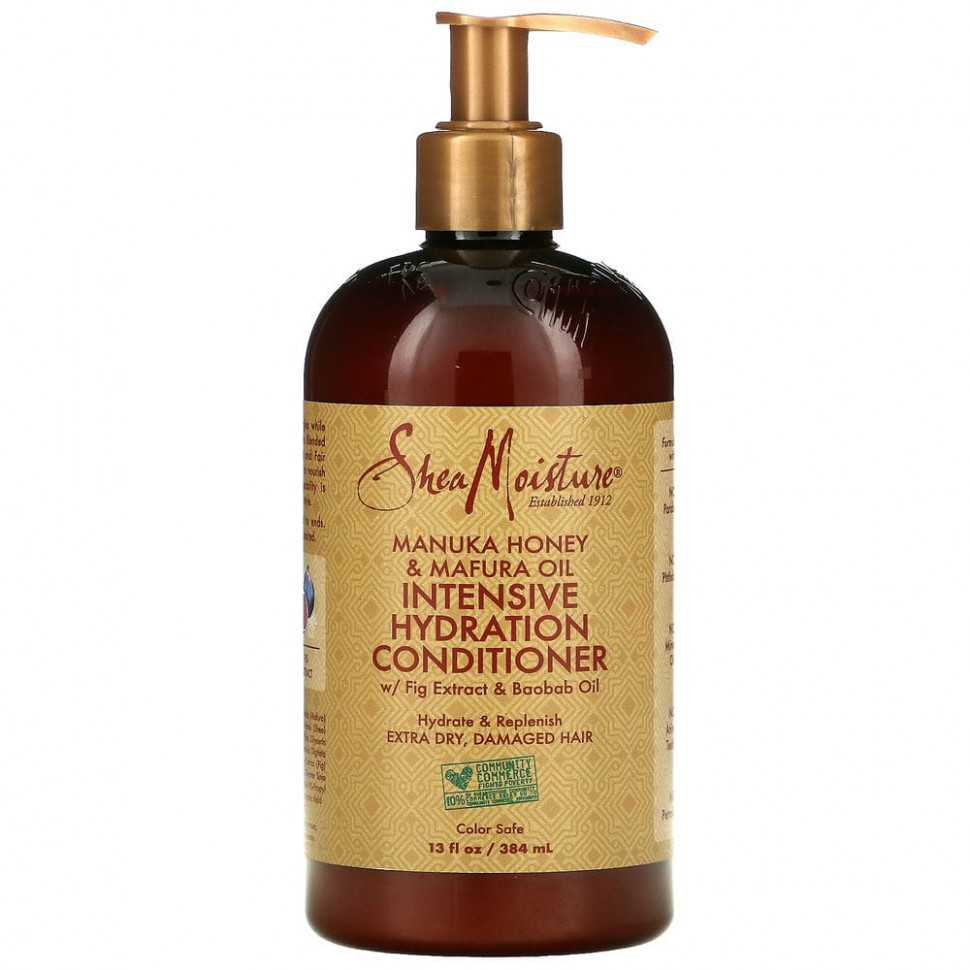 SheaMoisture, кондиционер для интенсивного увлажнения, мед манука и масло мафуры, 384 мл (13 жидк. унций) Ши Мойстчэ SMT-23105