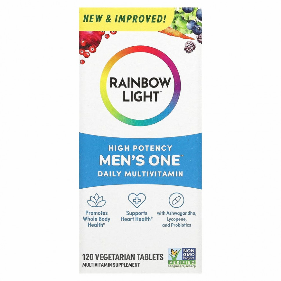 Rainbow Light, Men's One, мультивитамины, 120 таблеток Раинбов Лигхт RLT-21715