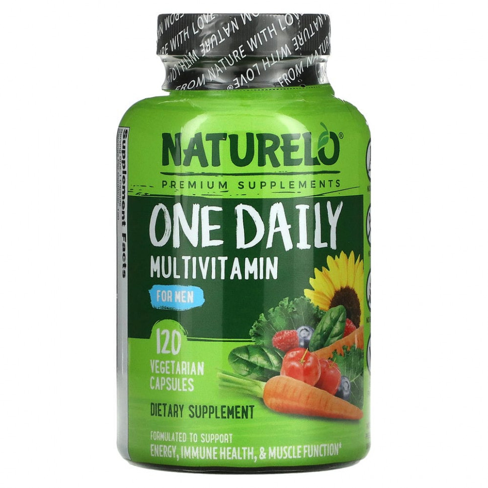 NATURELO, мультивитамины для мужчин, для ежедневного применения, 120 вегетарианских капсул NAU-62801