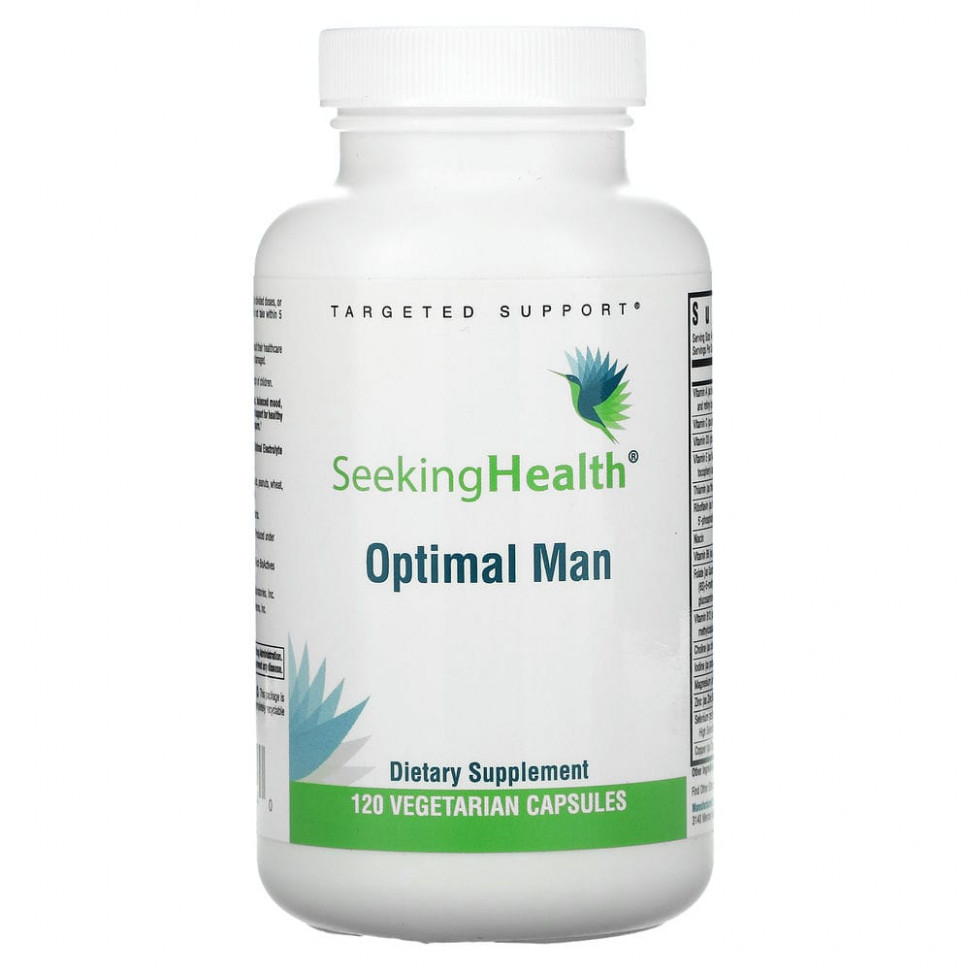 Seeking Health, Optimal Man, 120 вегетарианских капсул SKH-52164