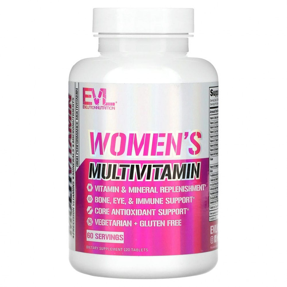 EVLution Nutrition, Женский мультивитамин, 120 таблеток Эвлюшэн Нутришен EVL-02067