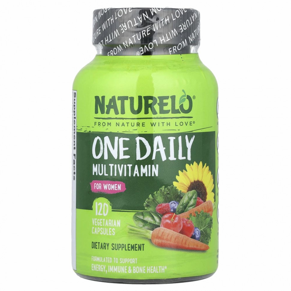 NATURELO, мультивитамины ежедневного применения для женщин,120 вегетарианских капсул NAU-62803