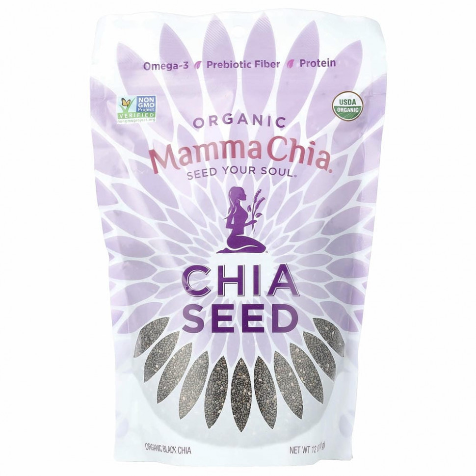 Mamma Chia, органические семена чиа, 340 г (12 унций) Мамма Чиа MCH-00233