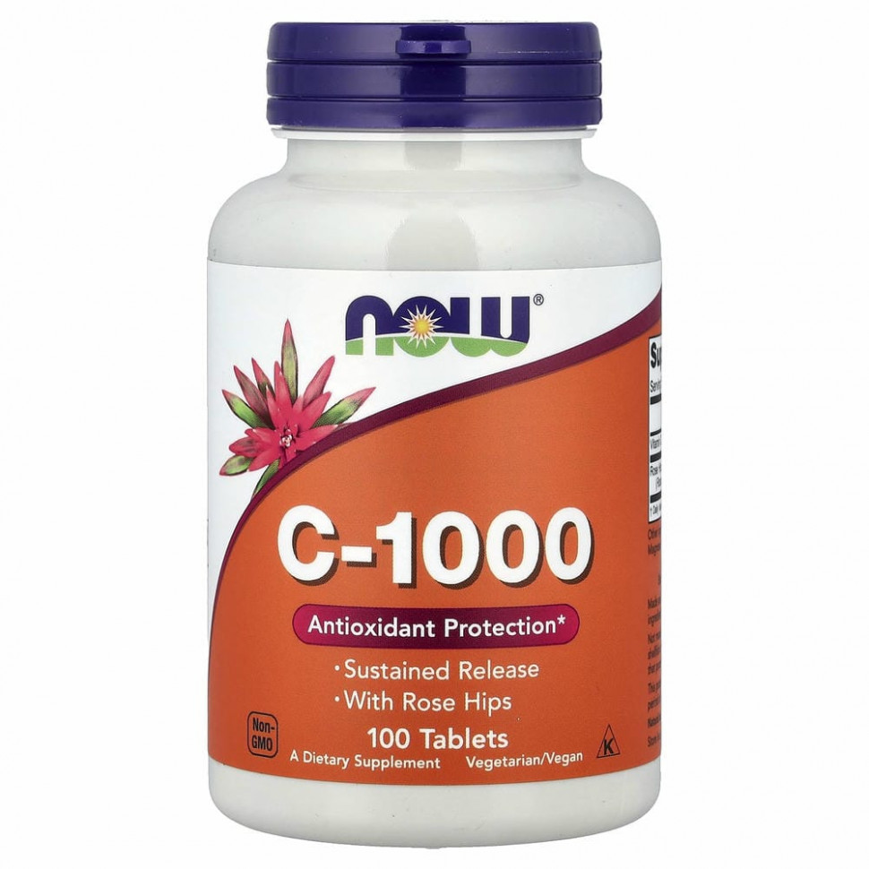 NOW Foods, C-1000, 100 таблеток NOW-00680