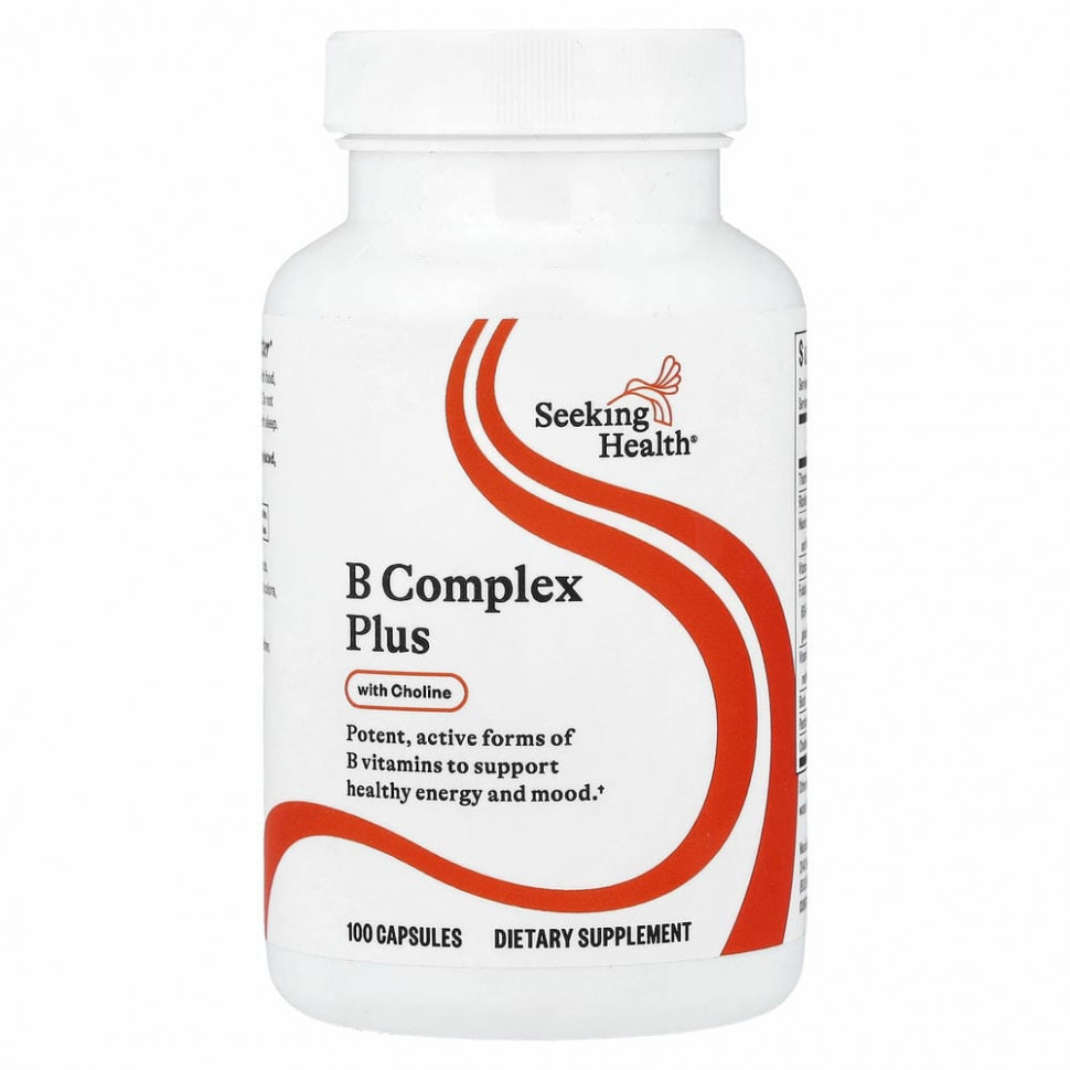 Seeking Health, B Complex Plus, 100 вегетарианских капсул SKH-52016