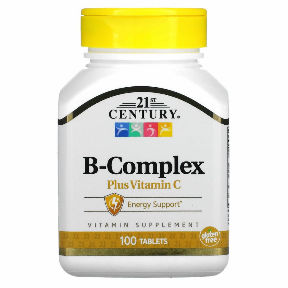 21st Century, комплекс витаминов группы B с витамином C, 100 таблеток 21 Сенчури CEN-22668