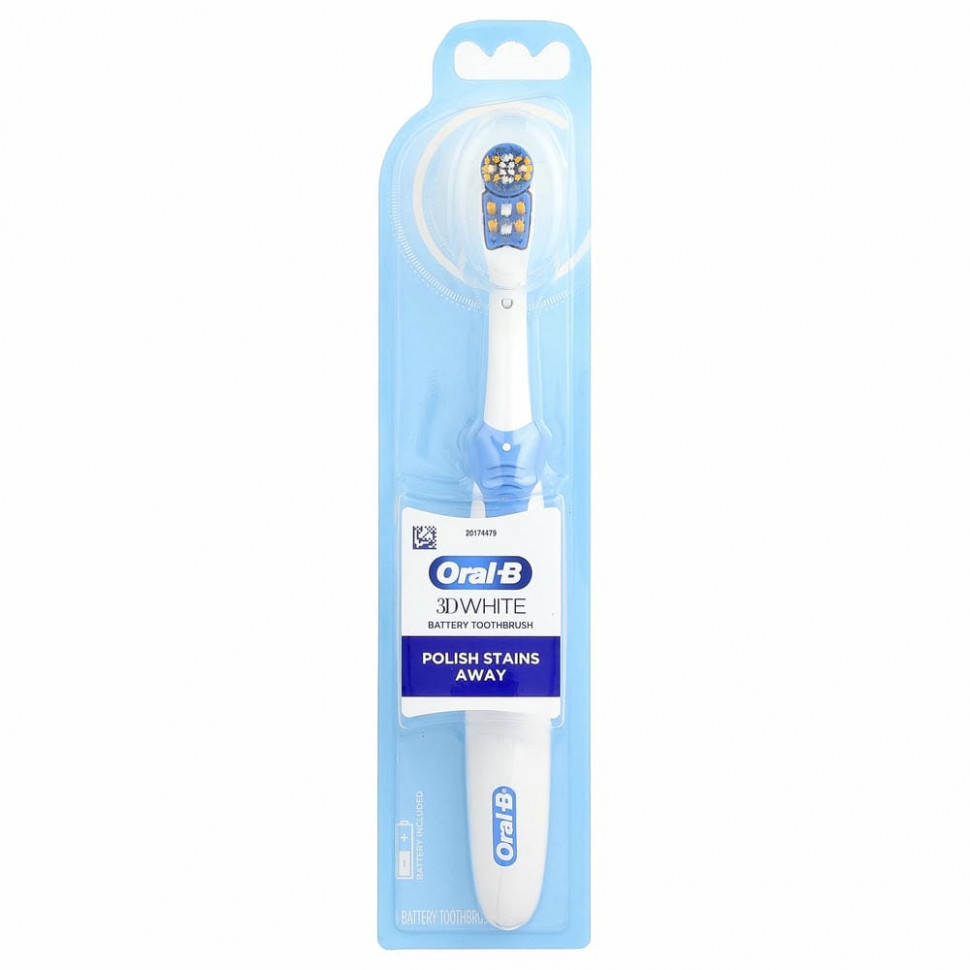 Oral-B, 3D White, зубная щетка на батарейках, 1 шт. ORL-83744