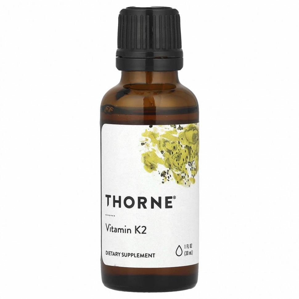 Thorne Research, Витамин К2, 1 жидкая унция (30 мл) Торн Ресерч THR-17001