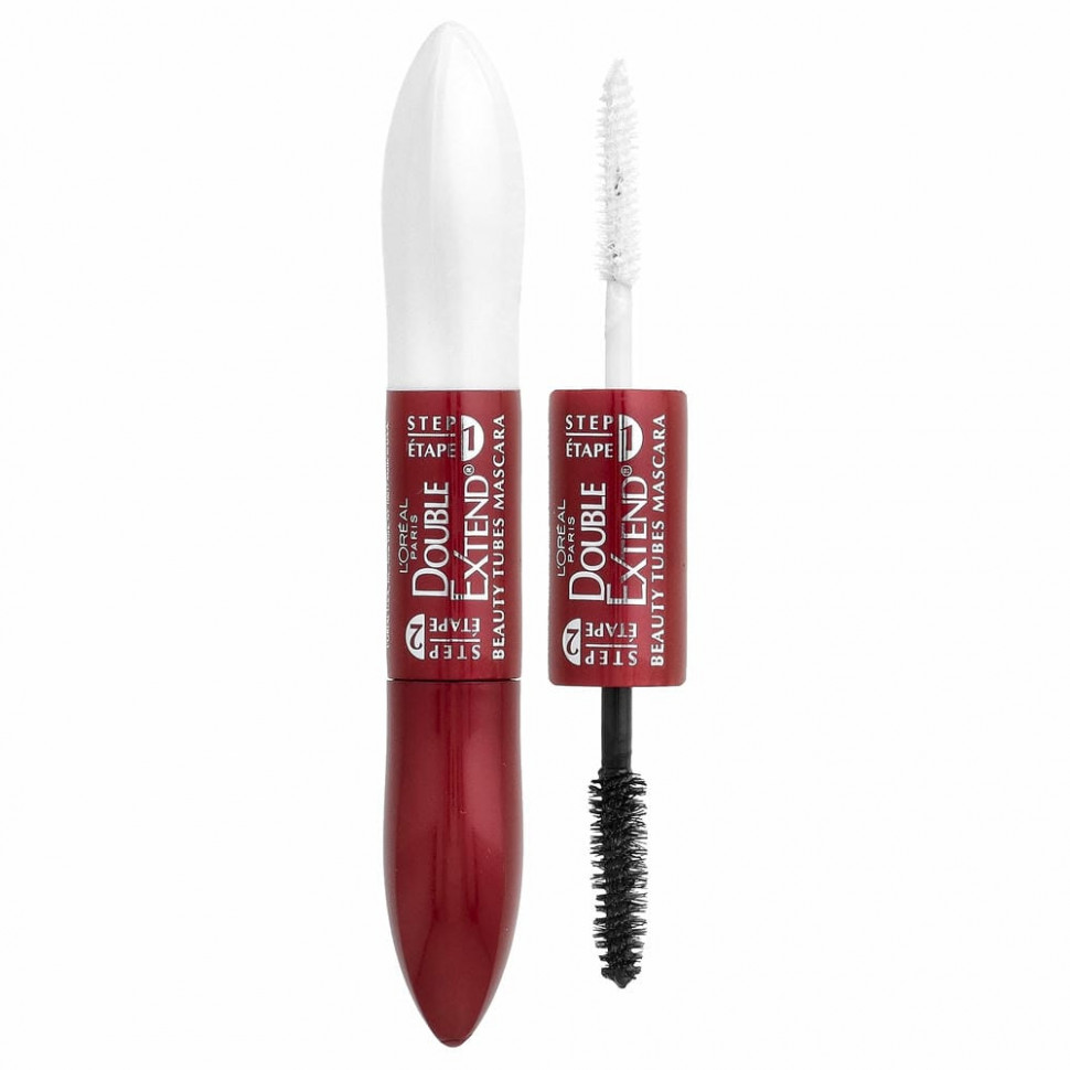 L'Oreal, Double Extend Beauty Tubes, тушь для ресниц, оттенок 575 угольно-черный, 5,2 мл (0,17 жидк. унции)/5 мл (0,16 жидк. унции) L'Oréal LOE-14976