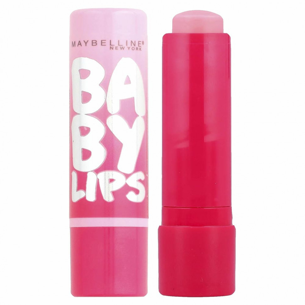 Maybelline, Baby Lips, бальзам-блеск для губ, оттенок «розовый» 01, 3,9 г MBY-48312