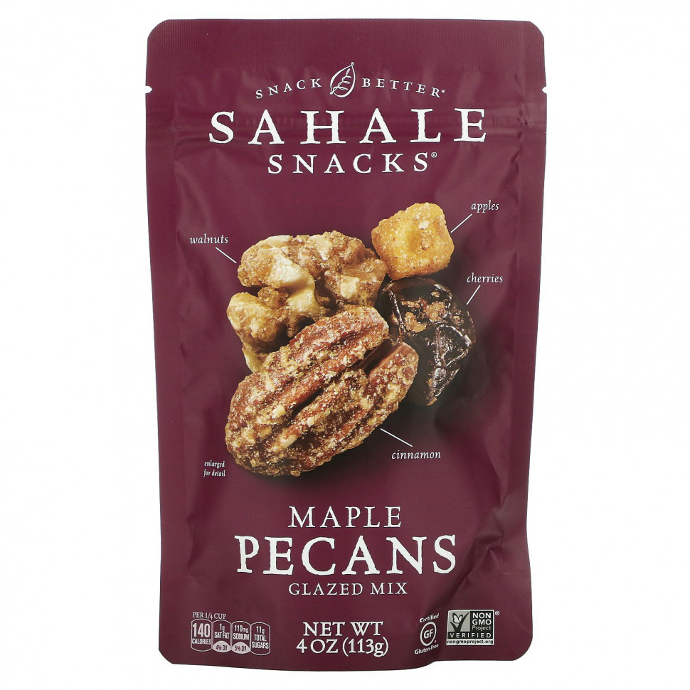 Sahale Snacks, смесь в кленовой глазури и орехи пекан, 113 г (4 унции) Сехале Снакс SHK-00071