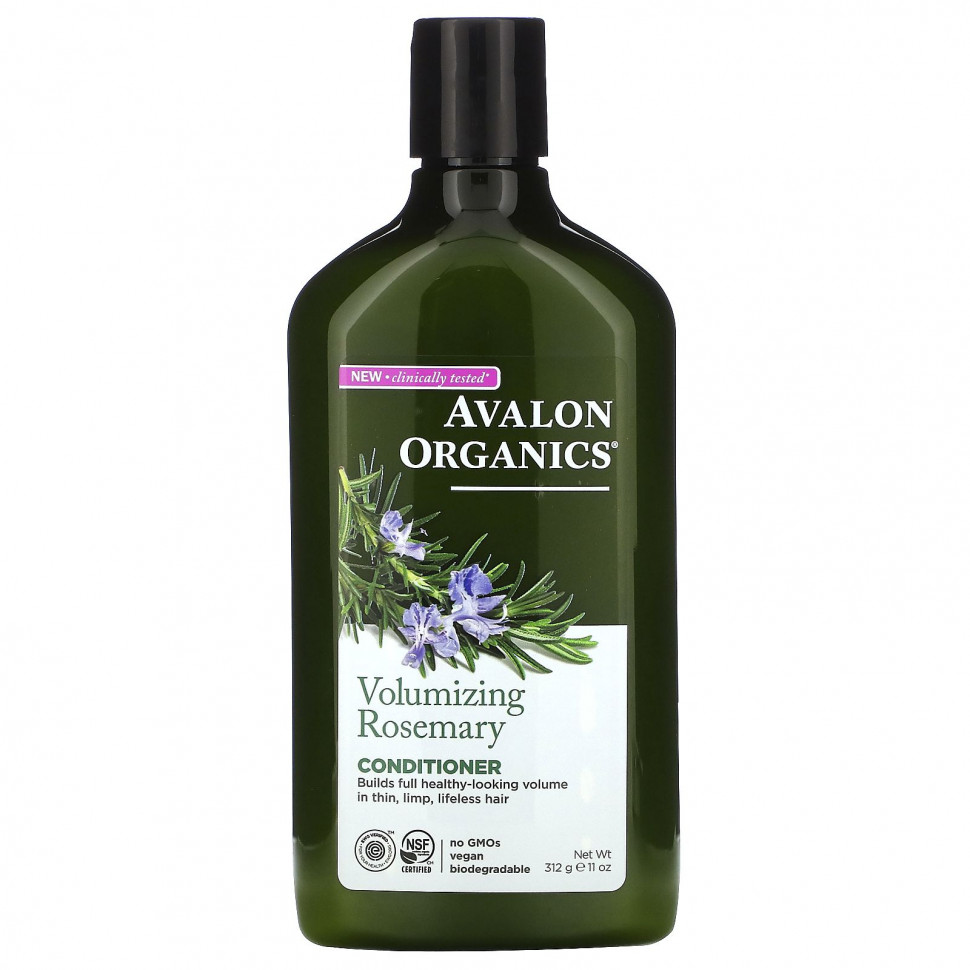 Avalon Organics, кондиционер, для увеличения объема волос, розмарин, 312 г (11 унций) Авалон Органкс AVA-35160