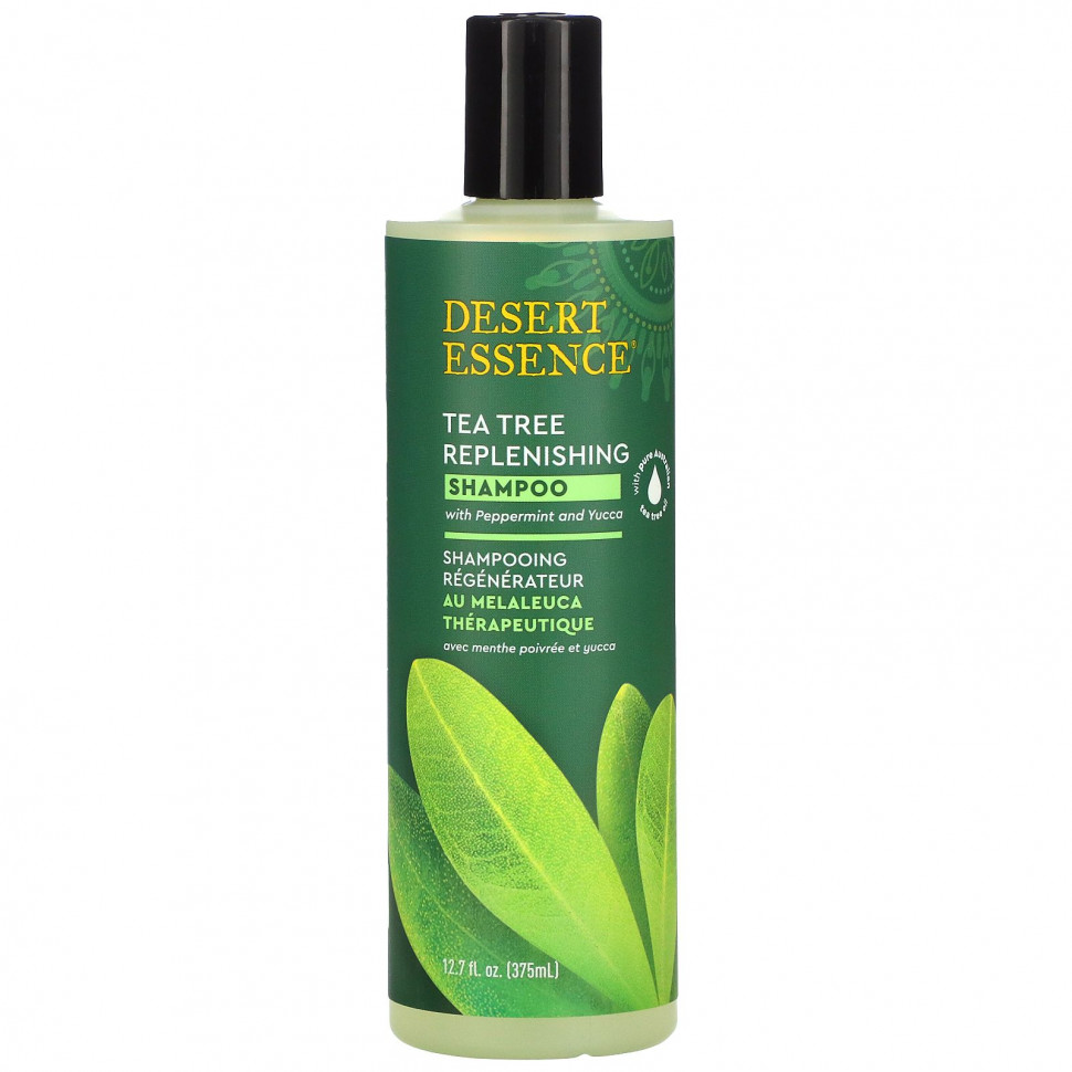 Desert Essence, восстанавливающий шампунь с маслом чайного дерева, 375 мл (12,7 жидк. унции) Дезерт Эссенс DES-30046