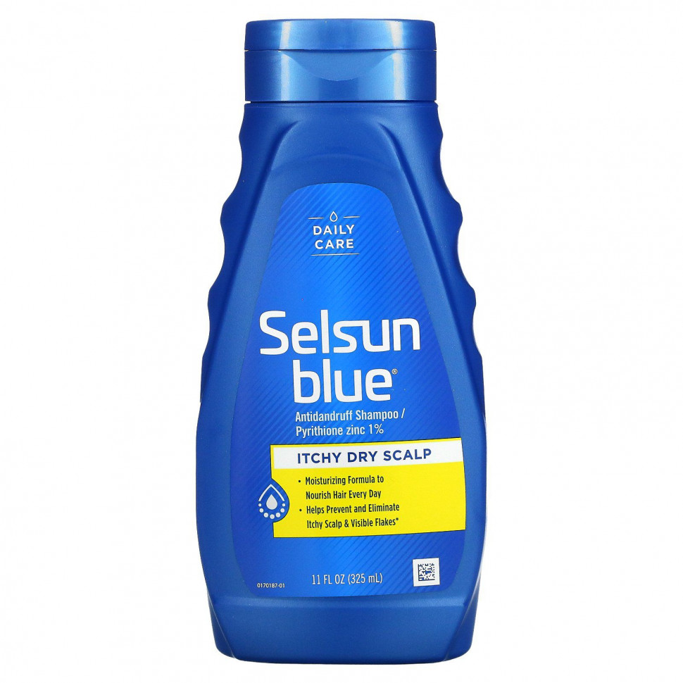 Selsun Blue, Шампунь против перхоти, зуд для сухой кожи головы, 325 мл (11 жидк. Унций) SLN-60203